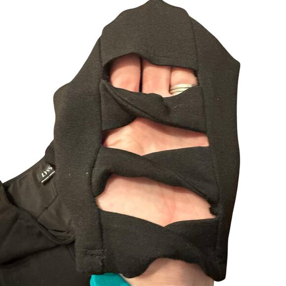 Lysse Womens black leggings with ankle cutouts Size S - Picture 4 of 7